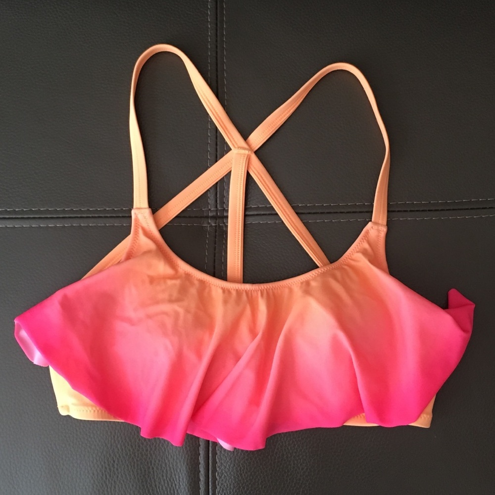 Victoria Secret HOT Pink sunrise Peace Love top